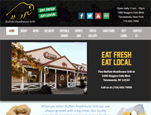 Tablet Screenshot of buffaloroadhousegrill.com